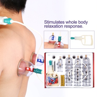 Enjoy Beauty 32 Cups Massage Pain Relief Health Care เครื่องดูดสูญญากาศ Cupping Kit ชุด นวด