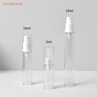 [risingmeup] ขวดปั๊มสูญญากาศ ขนาด 5 มล. 10 มล. 15 มล. สําหรับใส่โลชั่น เครื่องสําอาง ครีมบํารุงผิวหน้า