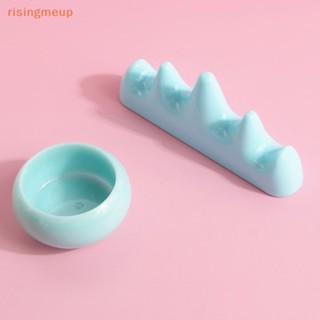 [risingmeup] อุปกรณ์แปรงพลาสติก สําหรับใช้ในการทําความสะอาดเล็บยูวีเจล