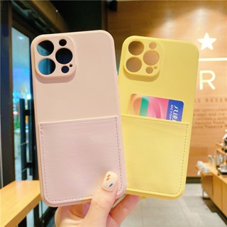 เคสโทรศัพท์มือถือ ป้องกันกระแทก พร้อมช่องใส่บัตร สําหรับ iPhone 13 Mini Pro Max