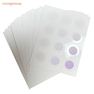 [risingmeup] แผ่นสติกเกอร์ UV ป้องกันรังสียูวี สําหรับตรวจจับใบหน้า 12 ชิ้น