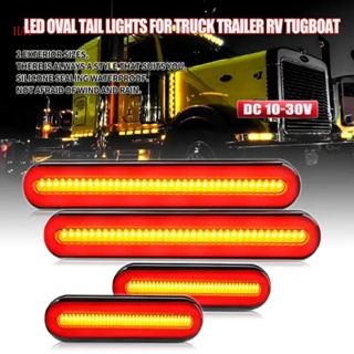 Hai ไฟเลี้ยว LED กันน้ํา สําหรับติดท้ายรถบรรทุก รถพ่วง 2 ชิ้น