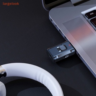 [largelook] อะแดปเตอร์รับส่งสัญญาณเสียง USB แจ็ค 3.5 มม. Aux ไร้สาย สําหรับรถยนต์ TV PC USB บลูทูธ 5.0