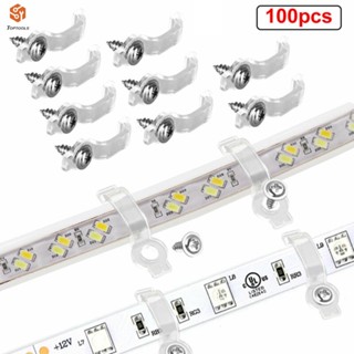 ตัวยึดคลิปยึด 5050 RGB LED มั่นคง 100 ชิ้น / ชุด