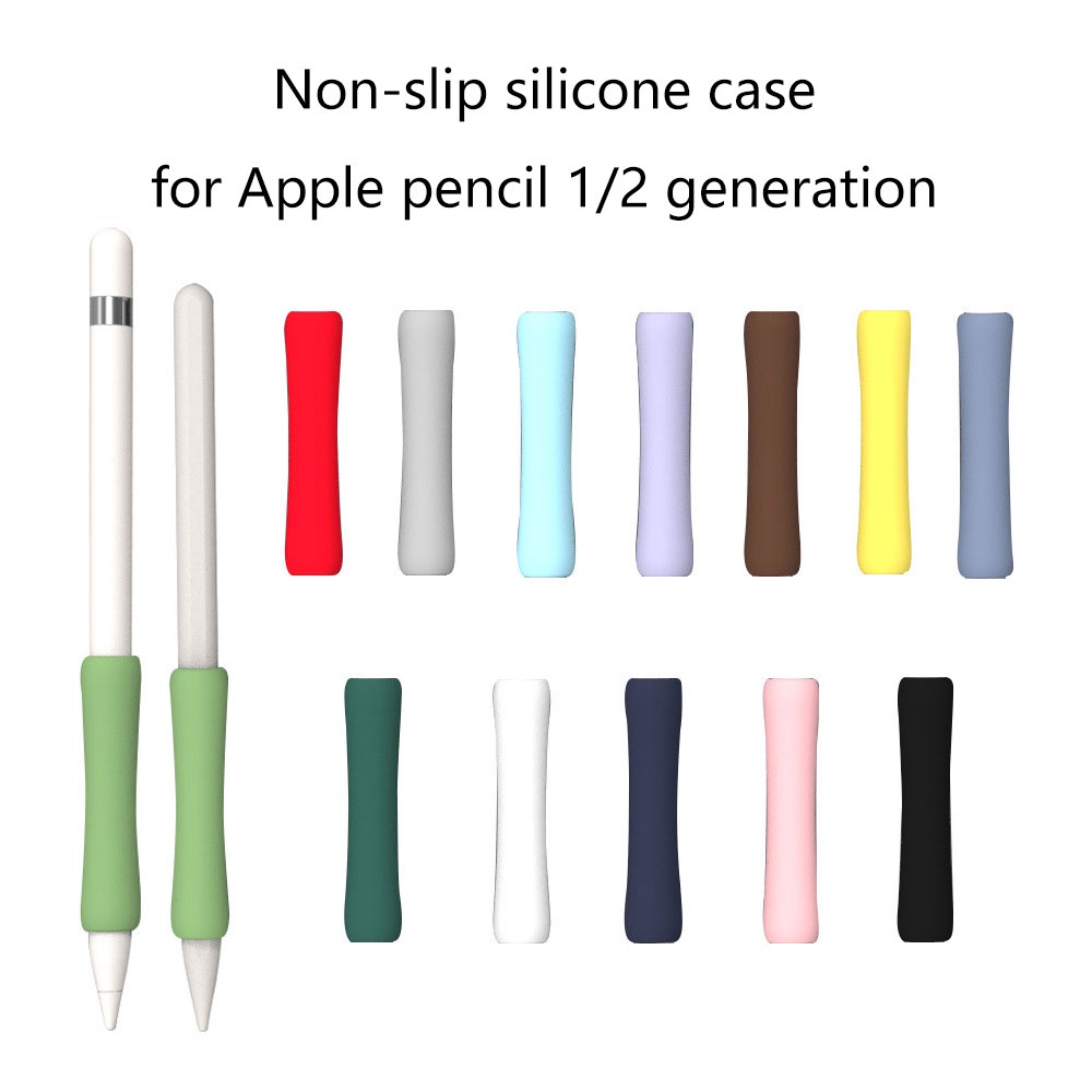 เคสซิลิโคน กันลื่น หลากสี สําหรับ Apple pencil 2nd generation stylus New Apple iPad