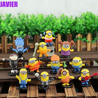 Javier โมเดลฟิกเกอร์ รูปปั้นการ์ตูนมินเนี่ยน Despicable Me สําหรับตกแต่งบ้าน 6 ชิ้น 10 ชิ้น 12 ชิ้น