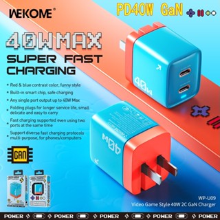 Wekome ที่ชาร์จ USB C 40W Type C แบบพกพา รองรับ PD ชาร์จเร็ว สําหรับ iPhone 14 13 12 Pro Max 11 iPad MacBook