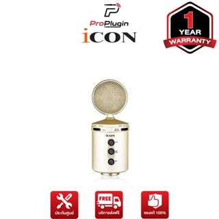 iCON U24 ไมโครโฟร Condenser USB มาพร้อม Interface built-in ในตัว รูปแบบการรับเสียงเป็นแบบ Cardioid