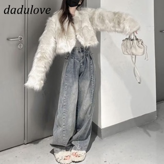 DaDulove💕 New American Style Ins High Street Hip Hop Jeans Niche High Waist Loose Wide Leg Pants plus Size Trousers