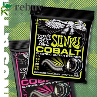 ERNIE BALL Rebuy สายกีตาร์ไฟฟ้า โคบอลต์ เสียงคมชัด ตอบสนองฮาร์โมนิก เออร์นี่บอล สายกีตาร์ไฟฟ้า อายุการใช้งานยาวนาน สากล มือที่ดีเยี่ยม สัมผัสได้ถึงสายกีตาร์ไฟฟ้าสุดยอด