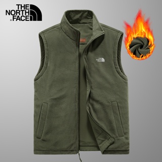 เสื้อแจ็กเก็ตแขนกุด ผ้ากํามะหยี่ ทรงหลวม ลาย The North Face แฟชั่นฤดูใบไม้ร่วง และฤดูหนาว สําหรับผู้ชาย