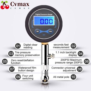 Cvmax เครื่องวัดความดันลมยาง รถจักรยานยนต์ รถบรรทุก ยานพาหนะ