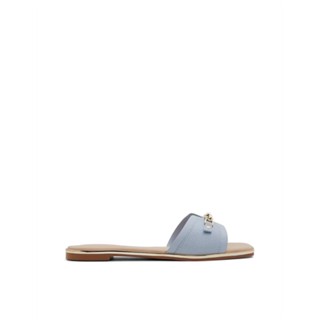 ALDO JEANNIE FLAT SANDALS - BLUE