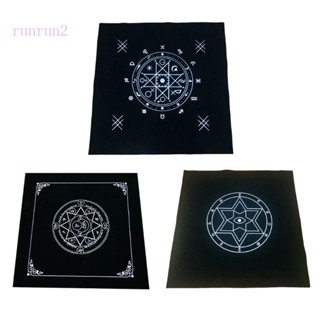 Run ผ้าปูโต๊ะ ผ้าสักหลาด ลายไพ่ทาโรต์ ทรงสี่เหลี่ยม ขนาด 50x50 ซม. สําหรับตกแต่ง