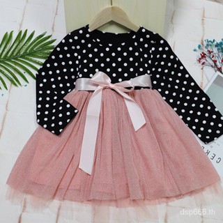 Girls dress Spring and Autumn long sleeve Korean style western style princess dress mesh fairy girls dress a generation 2RRR