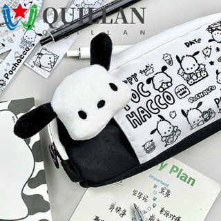 Quillan กระเป๋าเครื่องเขียน กระเป๋าดินสอ มีซิป หลายชั้น ลายแมว KT Cinnamoroll สไตล์ญี่ปุ่น สําหรับนักเรียน