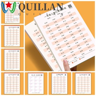 Quillan หนังสือคณิตศาสตร์ แบบหนา คํานวณเร็ว สําหรับนักเรียน ฝึกคณิตศาสตร์