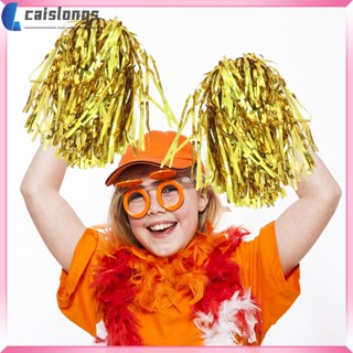 Caislong ปอมปอมเชียร์ลีดเดอร์ ขนาดกะทัดรัด ทนทาน สําหรับเชียร์ลีดเดอร์ 12 ชิ้น
