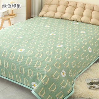 🥨ผ้าคลุมเตียง ข้น สไตล์เกาหลีผ้าปูที่นอน bedspread 5ฟุต200*220 6.6/6ฟุต 220*250cm ไม่มีปลอกหมอน