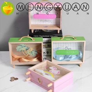 Mengxuan ถังออมสินไม้ ขนาดใหญ่ จุของได้เยอะ แบบสร้างสรรค์ ทนทาน สําหรับถ่ายภาพ