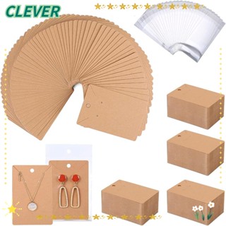 Clever ชุดการ์ดโชว์ต่างหู กระดาษคราฟท์ 6*9 ซม. 200 ชุด