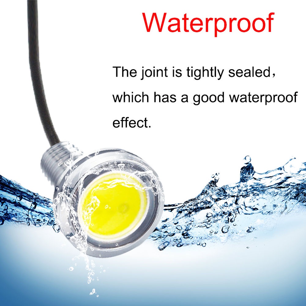 ไฟเดย์ไลท์ LED 12V 23 มม. สีเงิน สําหรับติดรถยนต์ - รูปที่ 3