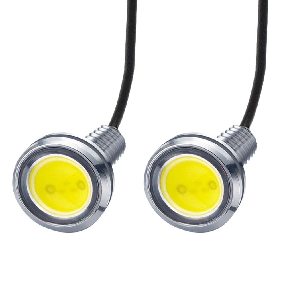 ไฟเดย์ไลท์ LED 12V 23 มม. สีเงิน สําหรับติดรถยนต์ - รูปที่ 6