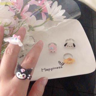 [cxSZDOLL] แหวนเรซิ่น ลายการ์ตูนอนิเมะ Kuromi Cinnamoroll ของขวัญวันเกิด สําหรับเด็กนักเรียน
