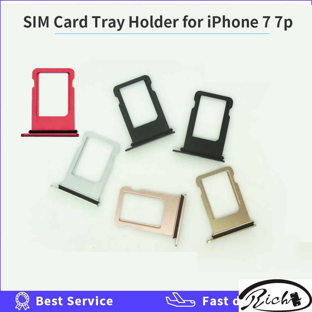 ถาดใส่ซิมการ์ดนาโนไมโคร อะไหล่เปลี่ยน สําหรับ iPhone 7 plus 7p