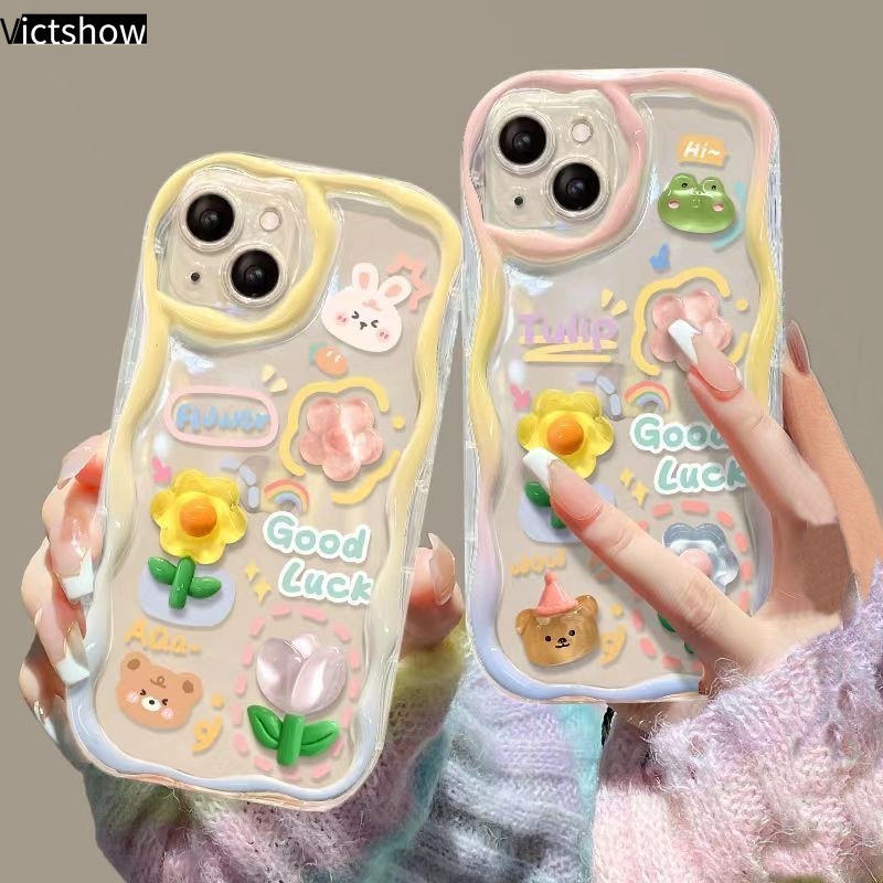 เคสโทรศัพท์มือถือแบบนิ่ม ลายดอกทานตะวัน 3D ขอบโค้ง สําหรับ IPhone 13 12 11 14 PRO MAX 6 7 6S 8 14 Plus X XR XS MAX 11 12 13 Se 2020 6SPlus 7Plus 6Plus 8Plus 14Plus XSMAX