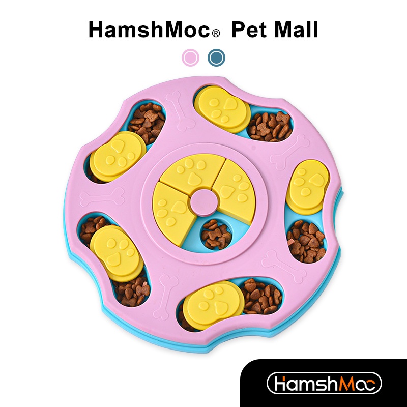 HamshMoc Interactive สัตว์เลี้ยงปริศนาของเล่น Foraging ของเล่นสุนัข IQ Sniffing การฝึกอบรมความเครียดบรรเทาช้ากิน Feeder เกมตลกสําหรับสุนัขลูกสุนัข