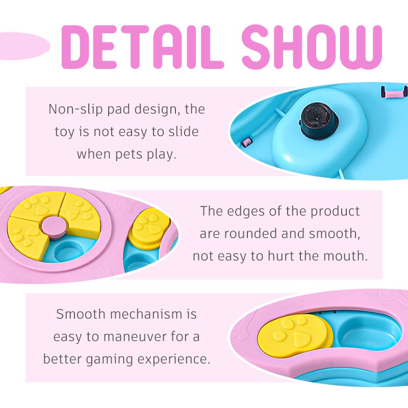 HamshMoc Interactive สัตว์เลี้ยงปริศนาของเล่น Foraging ของเล่นสุนัข IQ Sniffing การฝึกอบรมความเครียดบรรเทาช้ากิน Feeder เกมตลกสําหรับสุนัขลูกสุนัข - รูปที่ 6