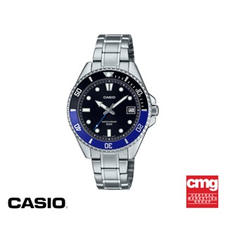 CASIO นาฬิกาข้อมือ CASIO รุ่น MDV-10D-1A2VDF วัสดุสเตนเลสสตีล สีดำ&amp;สีน้ำเงิน