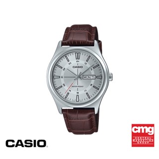 CASIO นาฬิกาข้อมือ CASIO รุ่น MTP-V006L-7CUDF สายหนัง สีน้ำตาล