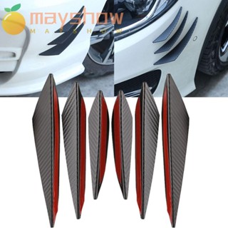 Mayshow Diffuser Shunt Fin สติกเกอร์คาร์บอนไฟเบอร์ ABS สําหรับติดตกแต่งรถยนต์