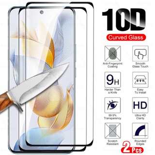 2Pcs Curved Glass For Honor 90 5G Tempered Glass Honar 90 Hono 90 Honor90 REA-AN00 2023 6.7inch Screen Protector Protective Film