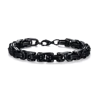 Vnox แฟชั่น Byzantine โซ่ สร้อยข้อมือผู้ชาย, กันน้ํา สเตนเลส โซ่ พังก์ สร้อยข้อมือ คิวบา สายรัดข้อมือ ของขวัญวันเกิด เคร