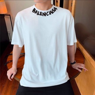 พร้อมส่ง เสื้อยืดแขนสั้น คอกลม ผ้าฝ้าย 100% พิมพ์ลายกราฟฟิติ ทรงหลวม โอเวอร์ไซซ์ สําหรับผู้ชาย และผู้หญิง