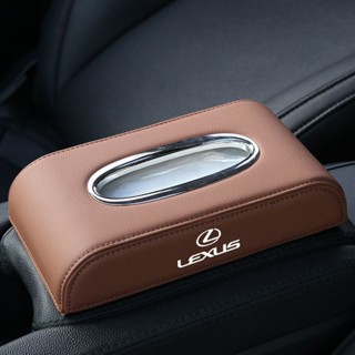 LEXUS Logo Tray Box CT200H ES300H ES260 LM300H LS500H NX350H NX260 NX400+ RX300 RX450 UX260H Car Armrest Box Leather Tissue Box