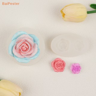 [BaiPester] แม่พิมพ์ซิลิโคน รูปดอกคามิเลีย ดอกกุหลาบ แฮนด์เมด DIY สําหรับตกแต่งเค้ก ขนมหวาน ฟองดองท์