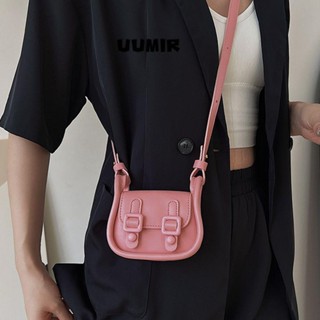 UUMIR  [พร้อมส่ง]mini Cambridge bag กระเป๋าสะพายไหล่ หนัง PU แฟชั่นสําหรับสตรี
