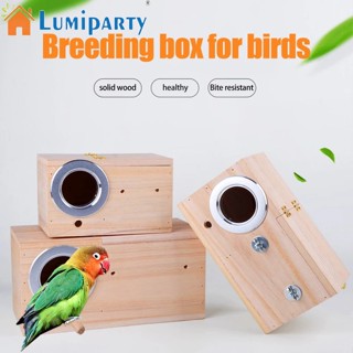 Lumiparty รังนก แบบไม้ สําหรับนกแก้ว นกค็อกคาเทล