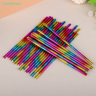 &lt;Cardflower&gt; หลอดกระดาษ หลากสี สําหรับใส่เครื่องดื่มวันเกิด 25 ชิ้น