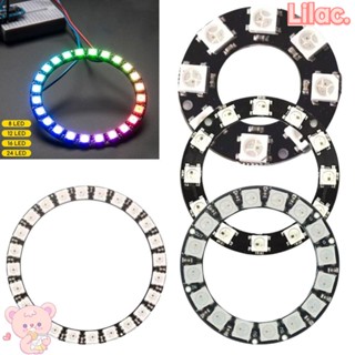 Lilac WS2812 5050 แหวนไฟไดรเวอร์ LED ทรงกลม เต็มสี