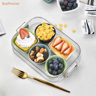 [BaiPester] แม่พิมพ์ทําคัพเค้ก มัฟฟิน ทรงสี่เหลี่ยมผืนผ้า ขนาดเล็ก ใช้ซ้ําได้ 12 24 ชิ้น