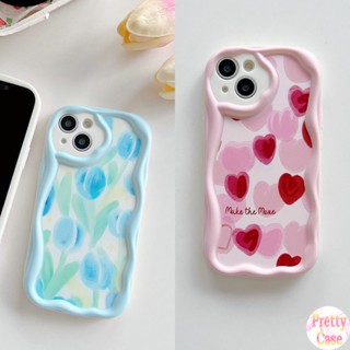 เคสโทรศัพท์มือถือนิ่ม ขอบโค้ง ลายดอกทิวลิป สีแดง สีฟ้า สําหรับ Infinix Note Hot 30 20 12i 12 8 Smart 7 6 5 Plus Pro 11 10 9 Play