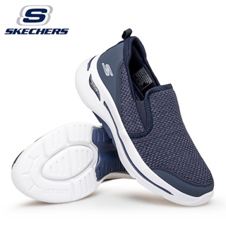 Skechers_ GOWALK ArchFit รองเท้ากีฬา รองเท้าวิ่งลําลอง ผ้าตาข่าย ระบายอากาศ ความยืดหยุ่นสูง สําหรับผู้ชาย