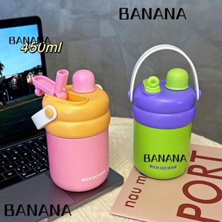 Banana1 ขวดน้ําสเตนเลส มีฉนวนกันความร้อน พร้อมที่จับ ความจุสูง สําหรับเด็ก