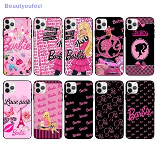 [Beautyoufeel] เคสโทรศัพท์มือถือซิลิโคน ลายการ์ตูนบาร์บี้ สําหรับ Apple 12 13 14 Promax Plus