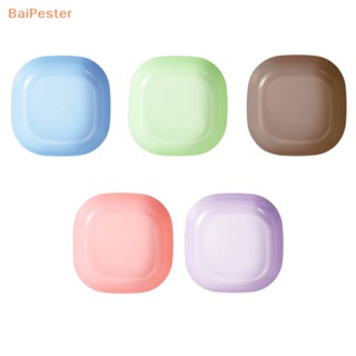 [BaiPester] จานพลาสติก ทรงสี่เหลี่ยม เป็นมิตรกับสิ่งแวดล้อม สําหรับปิกนิก ฟางข้าวสาลี อาหารค่ํา